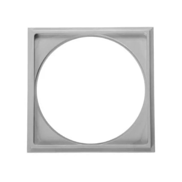 Porta-Grelha Quadrado Cinza 9,4 x 9,4cm - Astra Porta-Grelha Quadrado Cinza 9,4 x 9,4cm - Astra