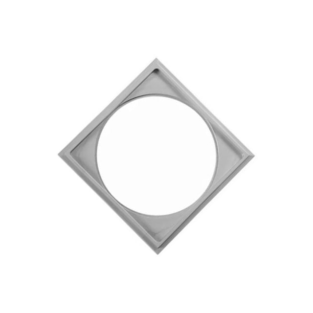 Porta-Grelha Quadrado Cinza 9,4 x 9,4cm - Astra Porta-Grelha Quadrado Cinza 9,4 x 9,4cm - Astra