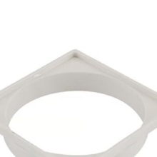 Porta Grelha Quadrado PVC de 10X10 com Suporte - Mesano Porta Grelha Quadrado PVC de 10X10 com Suporte - Mesano