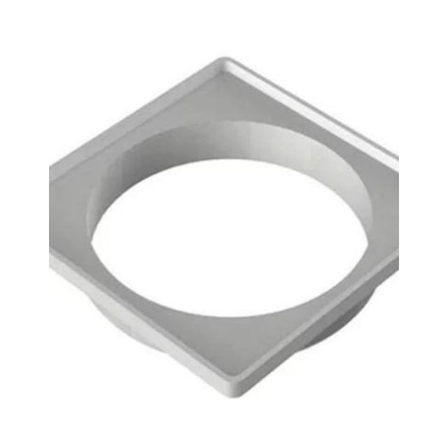 Porta Grelha Quadrado PVC de 10X10 com Suporte - Mesano Porta Grelha Quadrado PVC de 10X10 com Suporte - Mesano
