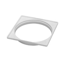 Porta Grelha Quadrado PVC de 10X10 com Suporte - Mesano Porta Grelha Quadrado PVC de 10X10 com Suporte - Mesano