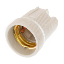 Porta Lâmpada Porcelana E27 - Enerbras Porta Lâmpada Porcelana E27 - Enerbras