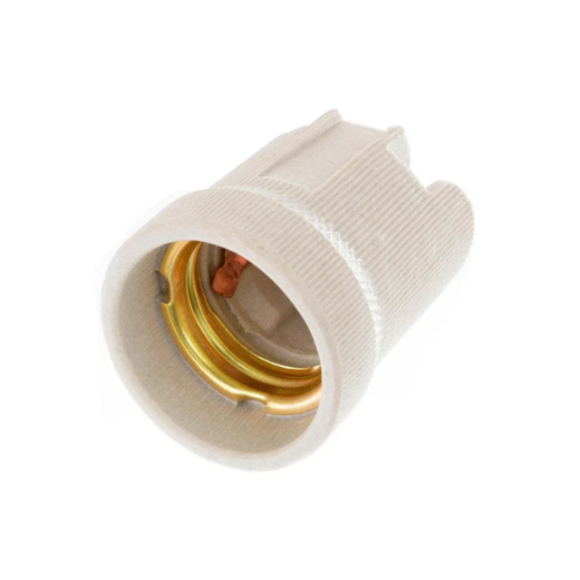Porta Lâmpada Porcelana E27 - Enerbras Porta Lâmpada Porcelana E27 - Enerbras