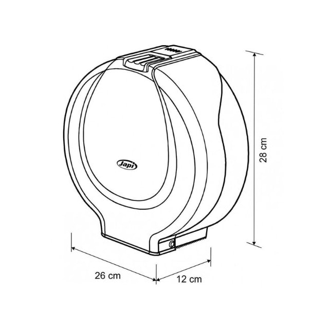 Porta Papel Higiênico Redondo Branco - Japi Porta Papel Higiênico Redondo Branco - Japi