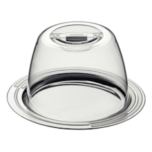 Porta-Queijo Tramontina Ciclo em Aço Inox 20 cm Porta-Queijo Tramontina Ciclo em Aço Inox 20 cm