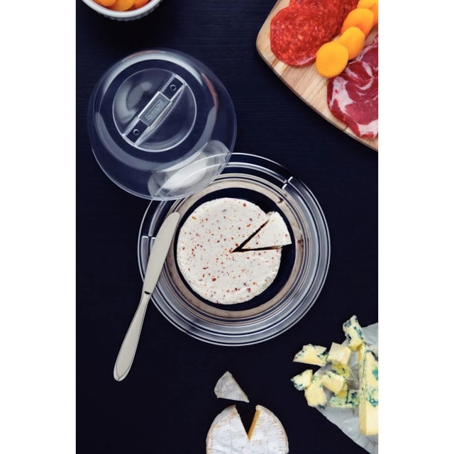 Porta-Queijo Tramontina Ciclo em Aço Inox 20 cm Porta-Queijo Tramontina Ciclo em Aço Inox 20 cm