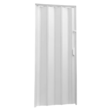 Porta Sanfonada Branca 60cm Pratica - PERFILPLAST