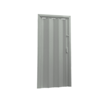 Porta Sanfonada de PVC 0,72x2,10m Cinza Claro - DUDA