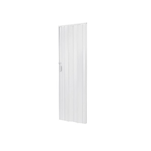 Porta Sanfonada de PVC 2,10 X 0,90m Branca - Fortlev Porta Sanfonada de PVC 2,10 X 0,90m Branca - Fortlev