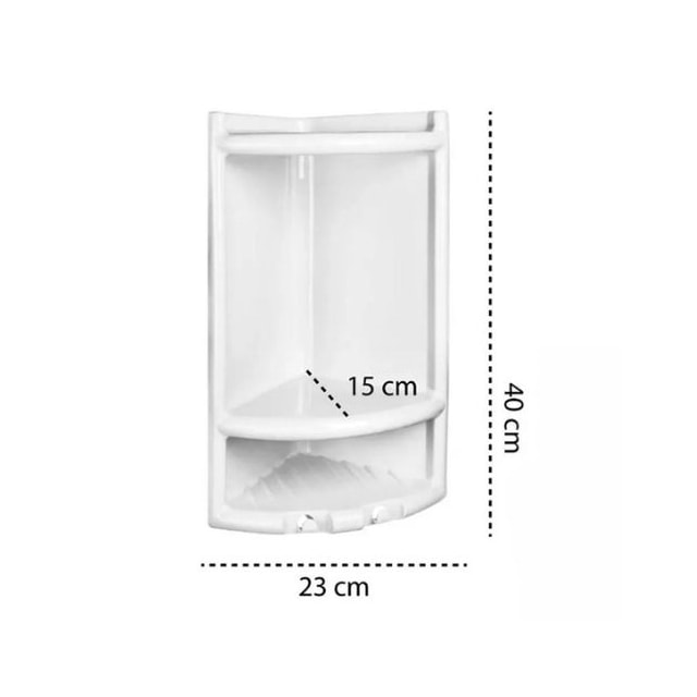 Porta Shampoo Branco - Herc Porta Shampoo Branco - Herc