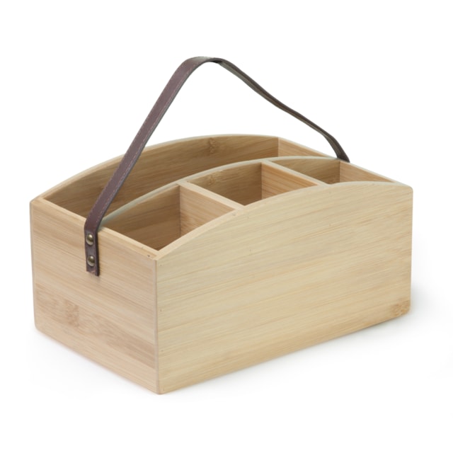 Porta Talheres com Alça de Couro Ecokitchen Mimo Style