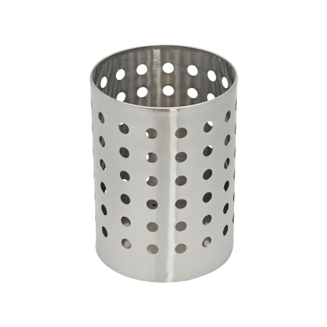 Porta Talheres Redondo em Aço Inoxidável 13cm Mimo Style Porta Talheres Redondo em Aço Inoxidável 13cm Mimo Style