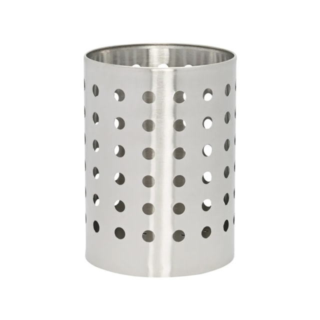 Porta Talheres Redondo em Aço Inoxidável 13cm Mimo Style Porta Talheres Redondo em Aço Inoxidável 13cm Mimo Style