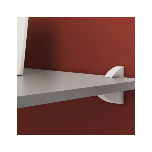 Prateleira Concept com Suporte Plástico 1,5 x 25 x 40cm - PRAT-K Prateleira Concept com Suporte Plástico 1,5 x 25 x 40cm - PRAT-K