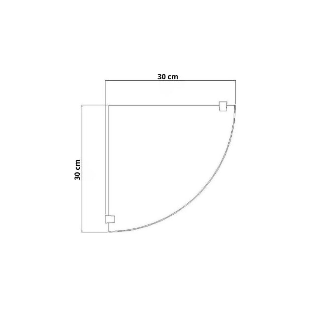 Prateleira de Canto 30cm - União Inox Prateleira de Canto 30cm - União Inox