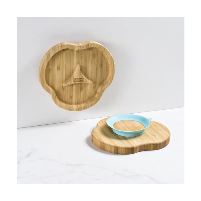 Prato com Divisórias e Ventosa Bam N' Boo 6+M Azul Fisher Price - BB1176 Prato com Divisórias e Ventosa Bam N' Boo 6+M Azul Fisher Price - BB1176