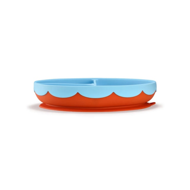 Prato de Silicone com Divisória e Ventosa Yummy! Fisher-Price Azul