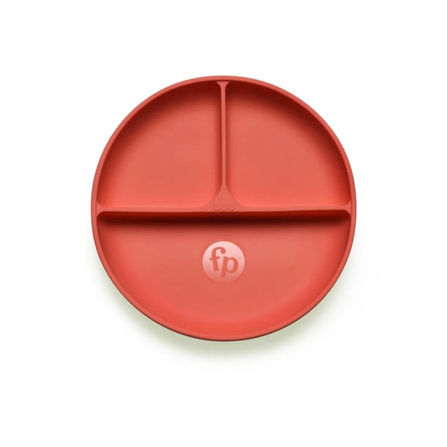 Prato de Silicone com Divisória e Ventosa Yummy! Fisher-Price Coral Prato de Silicone com Divisória e Ventosa Yummy! Fisher-Price Coral
