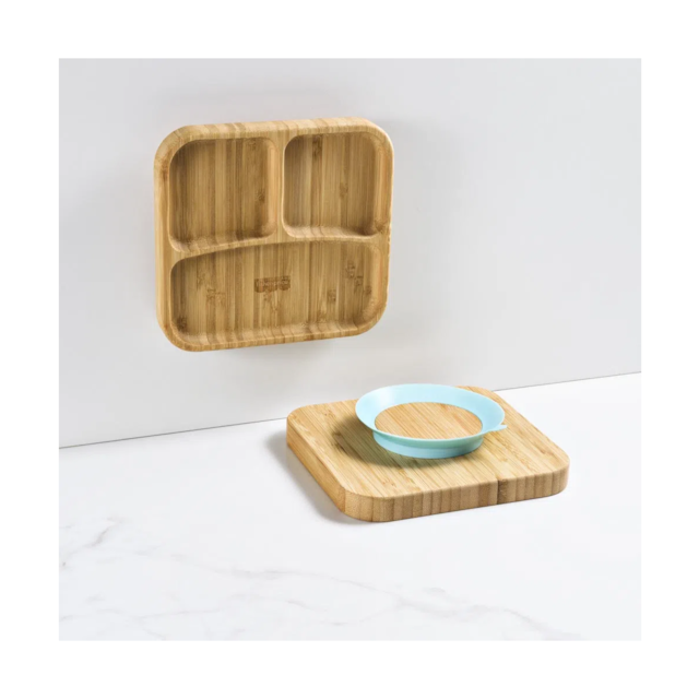 Prato Quadrado com Divisórias e Ventosa Bam N Boo 6+M Fisher Price Azul Prato Quadrado com Divisórias e Ventosa Bam N Boo 6+M Fisher Price Azul