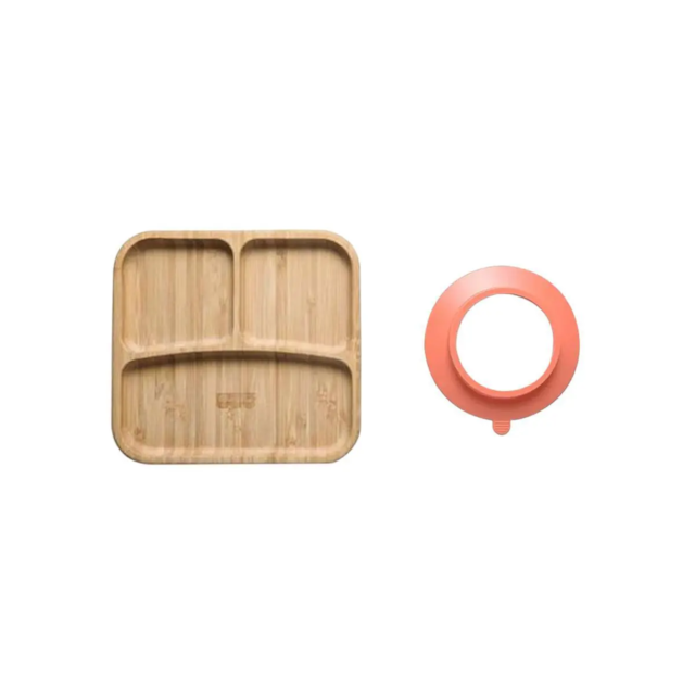 Prato Quadrado com Divisórias e Ventosa Bam N Boo 6+M Fisher Price Rosa Prato Quadrado com Divisórias e Ventosa Bam N Boo 6+M Fisher Price Rosa
