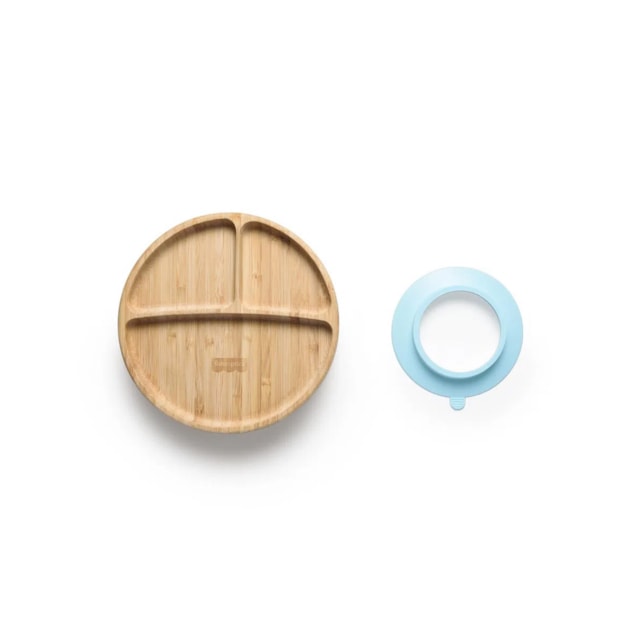 Prato Redondo com Divisórias e Ventosa Bam N Boo 6+M - Fisher Price Azul Prato Redondo com Divisórias e Ventosa Bam N Boo 6+M - Fisher Price Azul