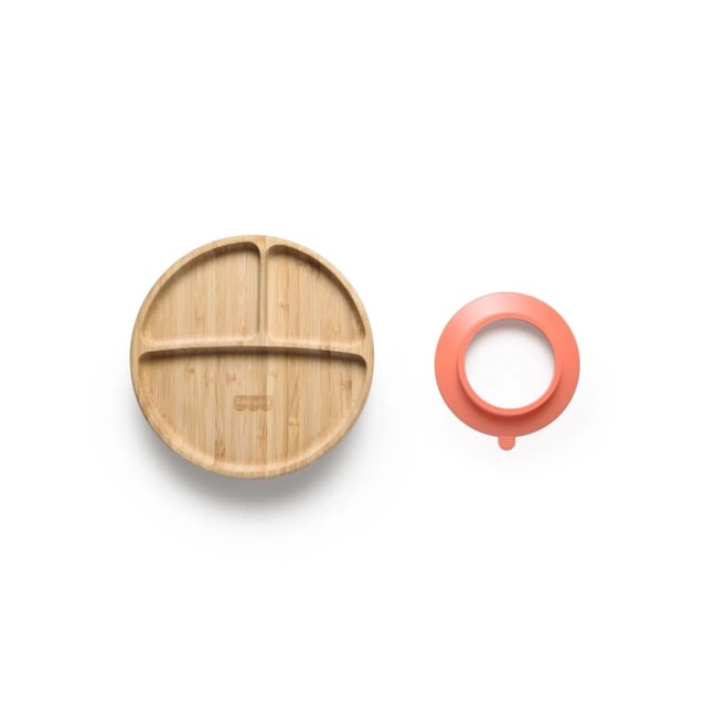 Prato Redondo com Divisórias e Ventosa Bam N Boo 6+M - Fisher Price Rosa Prato Redondo com Divisórias e Ventosa Bam N Boo 6+M - Fisher Price Rosa