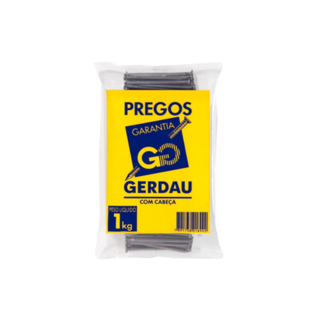Prego 19 x 36-3 1/4" x 9 - GERDAU Prego 19 x 36-3 1/4" x 9 - GERDAU