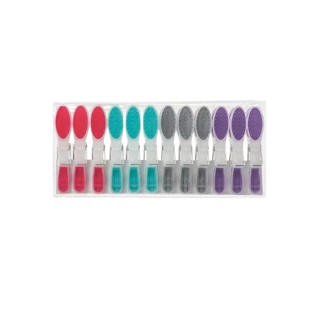 Prendedor para Roupa Emborrachado Esfrebom 12 Peças - BETTANIN Prendedor para Roupa Emborrachado Esfrebom 12 Peças - BETTANIN