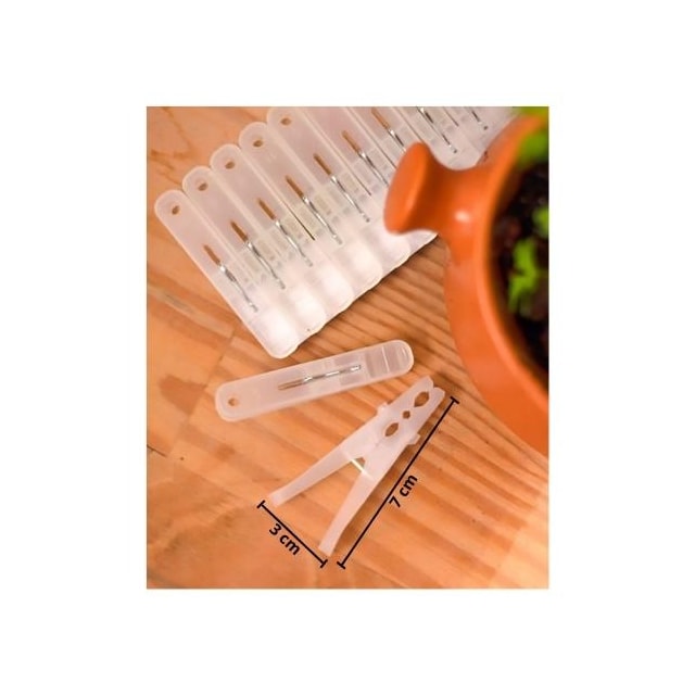 Prendedores de Plástico Transparente Esfrebom - BETTANIN Prendedores de Plástico Transparente Esfrebom - BETTANIN