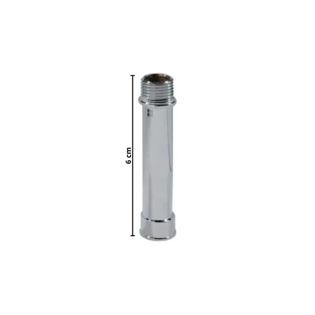 Prolongador Médio 1011 1/2" Cromado - Bognar Prolongador Médio 1011 1/2" Cromado - Bognar