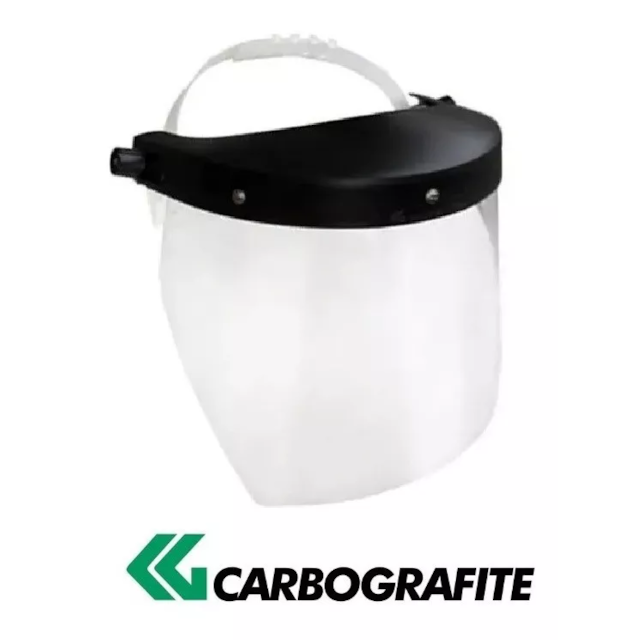 Protetor Facial Incolor 8" - CARBOGRAFITE Protetor Facial Incolor 8" - CARBOGRAFITE