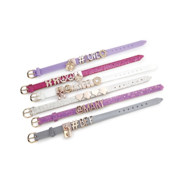 Pulseiras My Style Mini Kit com Letras para Personalizar Multikids - BR100