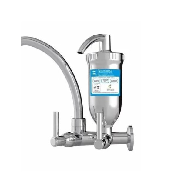 Purificador de Água Abs de Pia com Bico Móvel Alta C-70 1/4 de Volta Cromado - INJET PLAST Purificador de Água Abs de Pia com Bico Móvel Alta C-70 1/4 de Volta Cromado - INJET PLAST