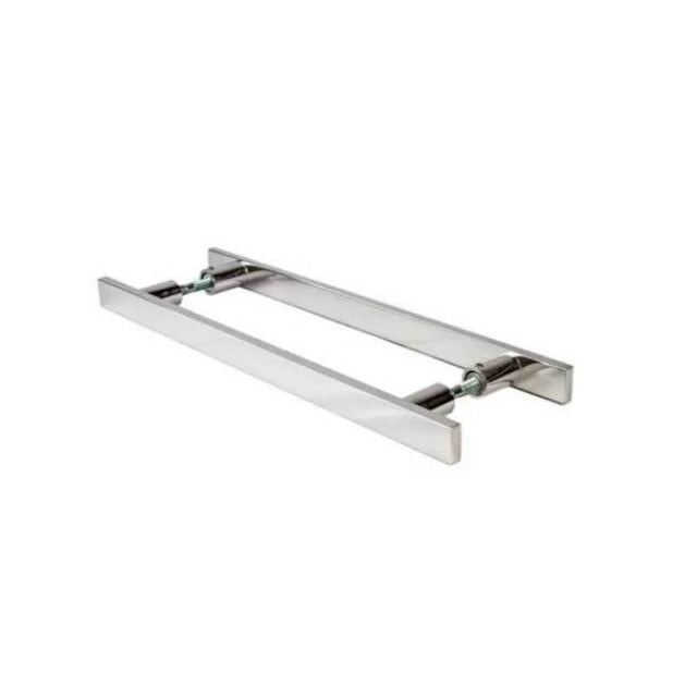 Puxador de Alumínio 40cm Barra Chata Slim Polido - Mesano Puxador de Alumínio 40cm Barra Chata Slim Polido - Mesano