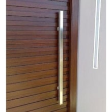 Puxador H Chapado Aço Inox 80cm - União Inox  Puxador H Chapado Aço Inox 80cm - União Inox