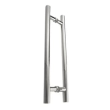 Puxador H para Porta Pivotante Redondo 40cm - União Inox 