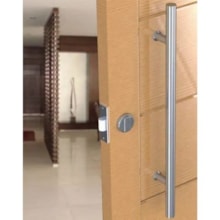 Puxador H para Porta Pivotante Redondo 60cm - União Inox 