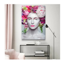 Quadro Arte Conceito Beautiful Flower Queen Borda Infinita 100 x 70 cm