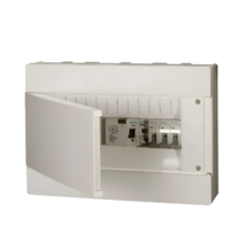 Quadro de Distribuição Branco ABS Sobrepor 12 Disjuntores/ 8 NEMA DIN com Barramento Vision - ELETROMAR