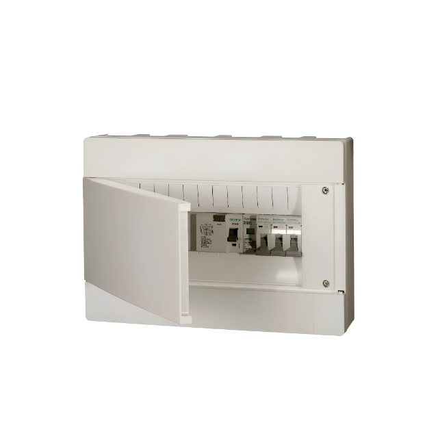 Quadro de Distribuição Branco ABS Sobrepor 12 Disjuntores/ 8 NEMA DIN com Barramento Vision - ELETROMAR