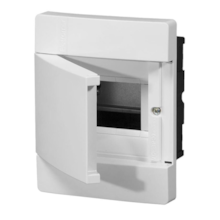 Quadro de Distribuição Branco p/ Embutir 5 Disjuntores - ELETROMAR