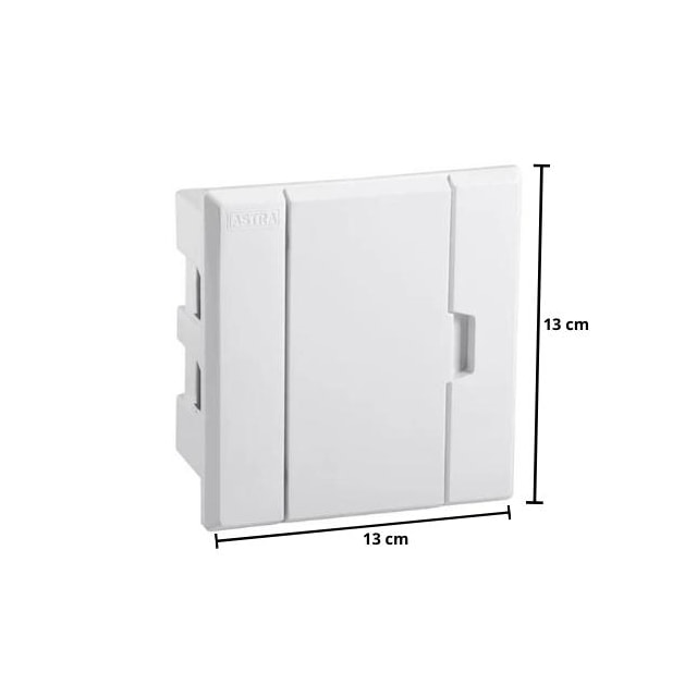 Quadro de Distribuição com Barramento para Embutir 3/4 Disjuntores - Astra Quadro de Distribuição com Barramento para Embutir 3/4 Disjuntores - Astra