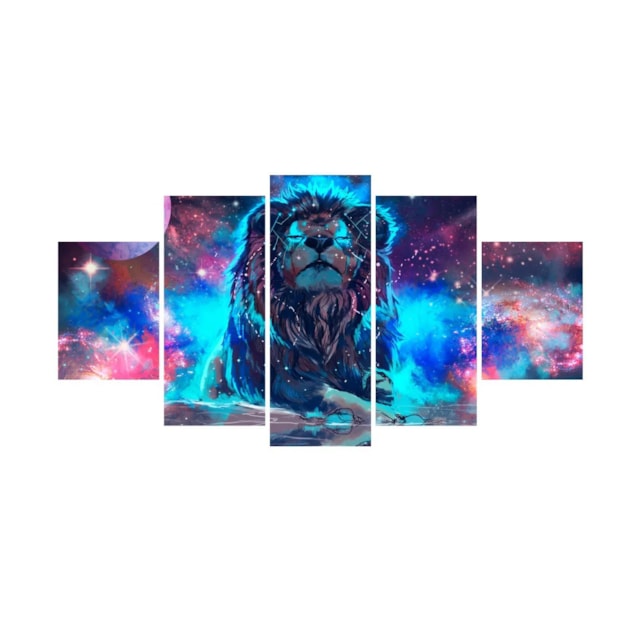 Quadro Decorativo 115x60cm Sala Quarto Leão No Universo Quadro Decorativo 115x60cm Sala Quarto Leão No Universo