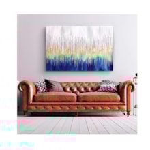 Quadro Decorativo Abstrato Belas Linhas Douradas Borda Infinita 120 x 80 cm Quadro Decorativo Abstrato Belas Linhas Douradas Borda Infinita 120 x 80 cm