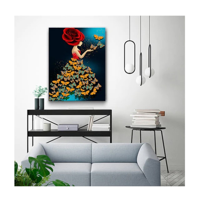 Quadro Decorativo Arte Conceito Butterfly Mistress 120 x 80 cm