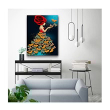 Quadro Decorativo Arte Conceito Butterfly Mistress 120 x 80 cm Quadro Decorativo Arte Conceito Butterfly Mistress 120 x 80 cm