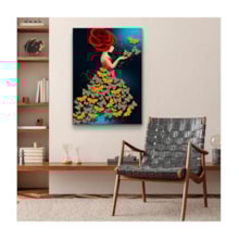 Quadro Decorativo Arte Conceito Butterfly Mistress 120 x 80 cm Quadro Decorativo Arte Conceito Butterfly Mistress 120 x 80 cm