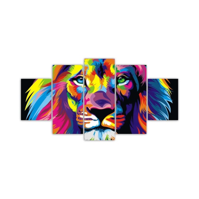 Quadro Decorativo Leao De Juda Biblia Jesus Cristo + Cores Quadro Decorativo Leao De Juda Biblia Jesus Cristo + Cores