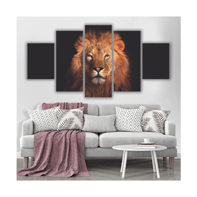 Quadro decorativo  Leão de Judá Face Moderno Quadro decorativo  Leão de Judá Face Moderno
