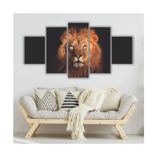 Quadro decorativo  Leão de Judá Face Moderno Quadro decorativo  Leão de Judá Face Moderno